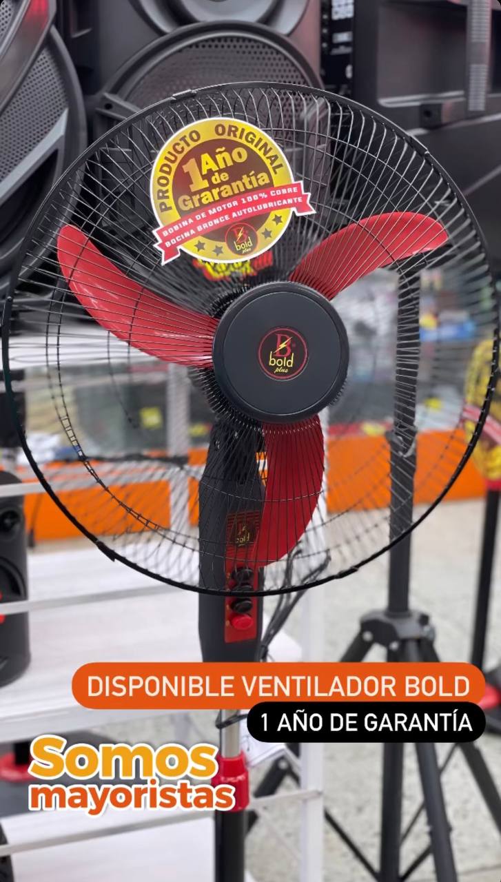 Ventilador pedestal Bold Plus original 1 año garantia