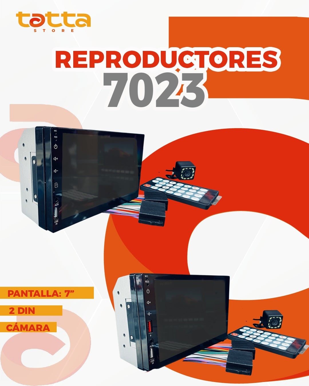 Reproductor pantalla 7" 7023 MP5
