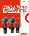 Microfono lavalier K9 de solapa
