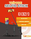 Palo selfie STICK tripode 70cm