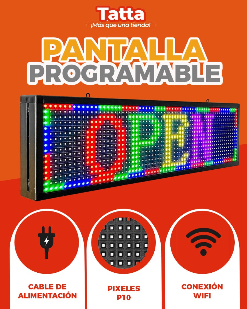 Pantalla P10 RGB con APP 4 tamaños