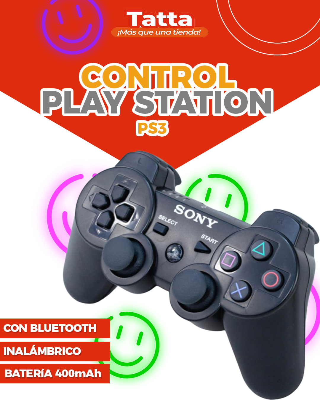 Control inalámbrico PS3