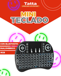 Mini teclado y mouse RGB bluetooth