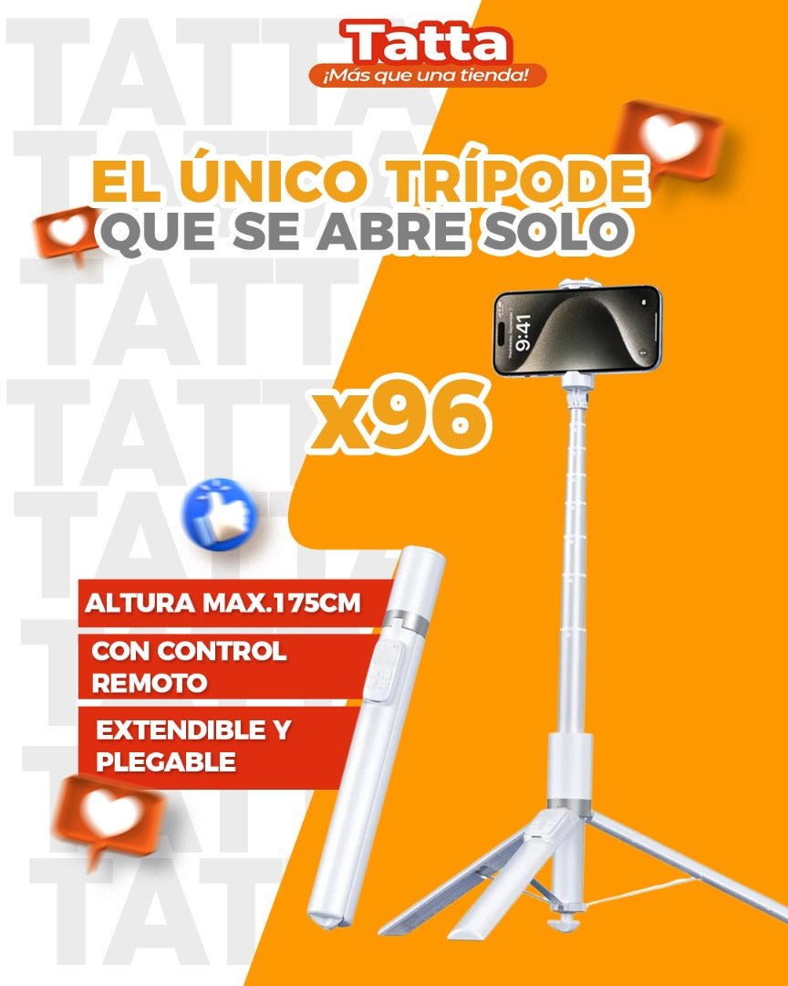 Tripode selfie con control 175cm