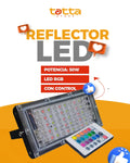 Reflector LED 50W con control remoto