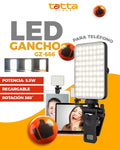 Panel LED gancho selfieGZ-666